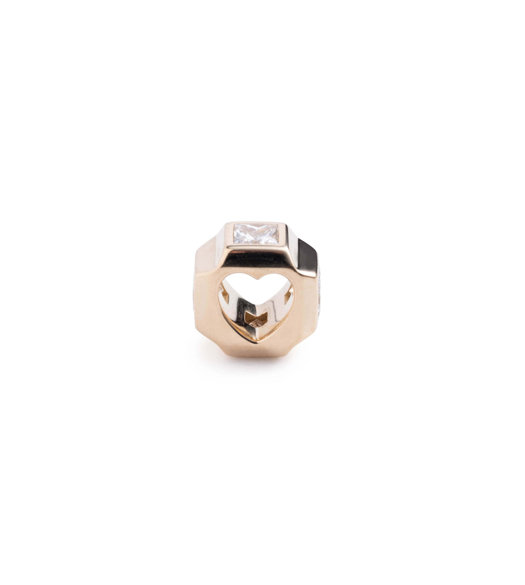 18K Yellow Gold True Love Princess Cut Heart Beat : in Yellow Gold with Diamonds – FoundRae