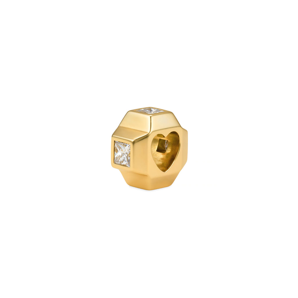 18K Yellow Gold True Love | Princess Cut Heart Beat | Diamonds, 18K Yellow Gold – FoundRae view 1
