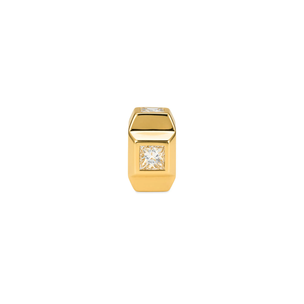 18K Yellow Gold True Love | Princess Cut Heart Beat | Diamonds, 18K Yellow Gold – FoundRae view 2