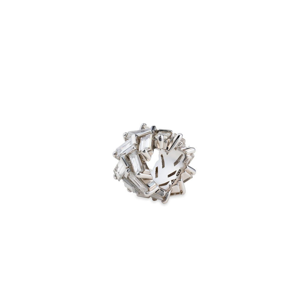True Love | Chevron Heart Beat | Diamonds, 18K White Gold view 1