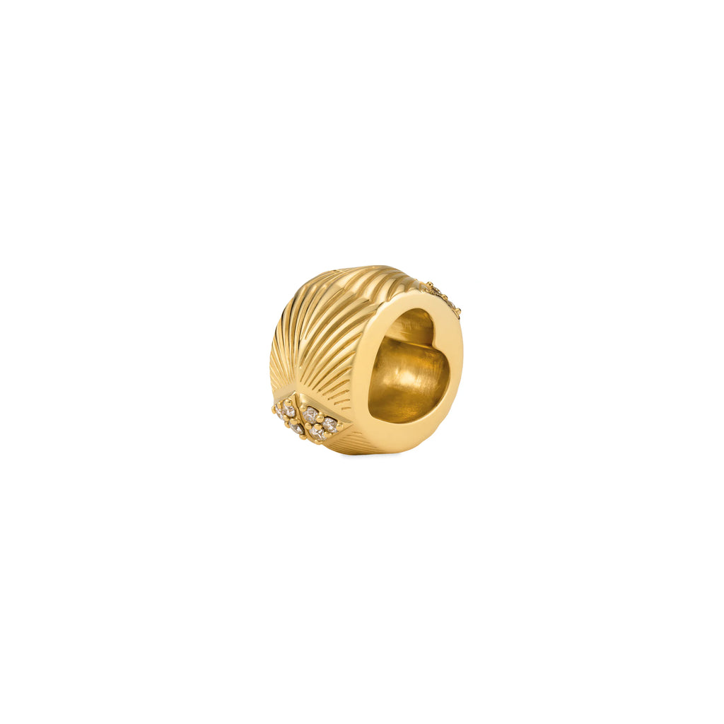Protection | Double Triangle Heart Beat | Diamonds, 18K Yellow Gold view 1