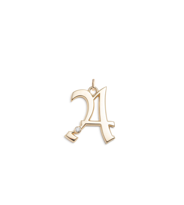 A&F Initial logo. Ornament ampersand monogram golden logo Stock Vector