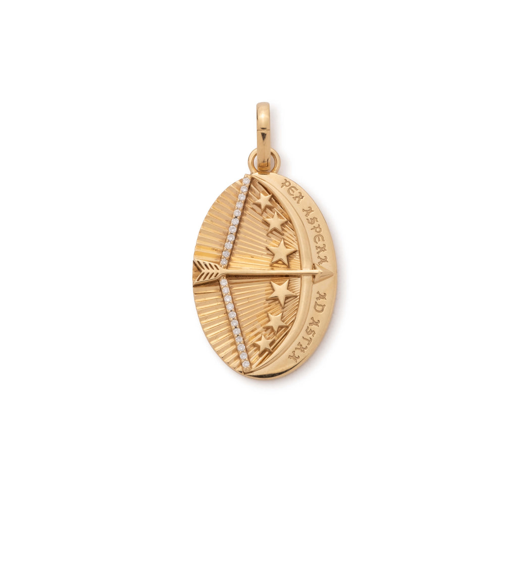 Dream Oval Medallion : in Yellow Gold with an Annex Link view 1