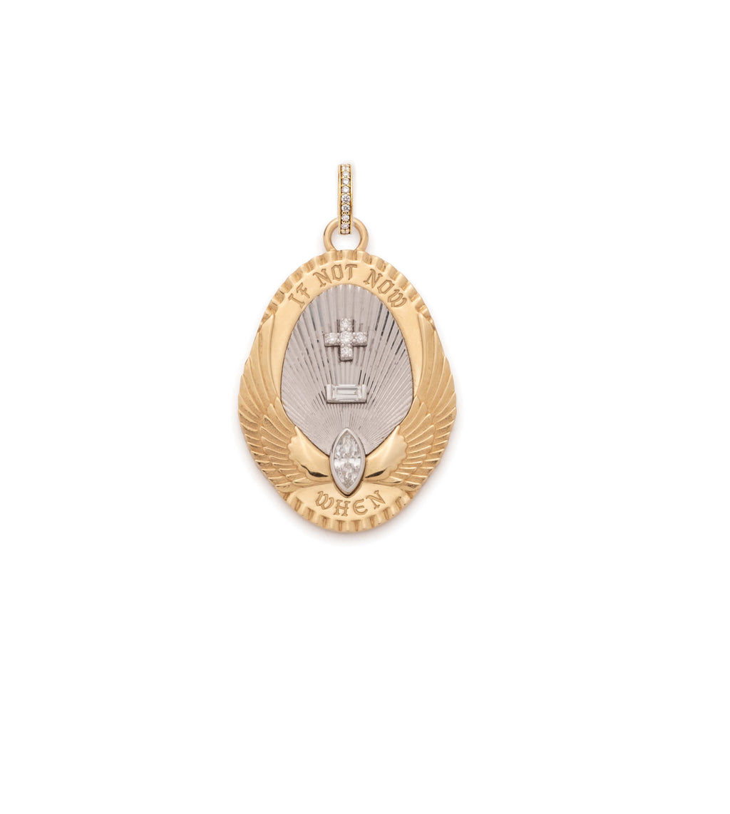 18K Yellow Gold Vivacity Oval Medallion : in Yellow Gold with an Annex Link – FoundRae