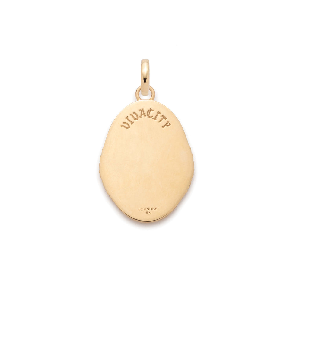 18K Yellow Gold Vivacity Oval Medallion : in Yellow Gold with an Annex Link – FoundRae