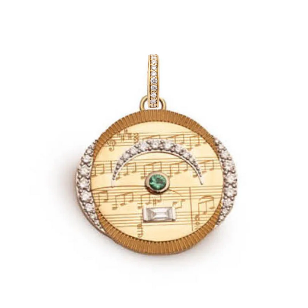 18K Yellow Gold Pause : Specialty Medallion with Annex Link – FoundRae view 3