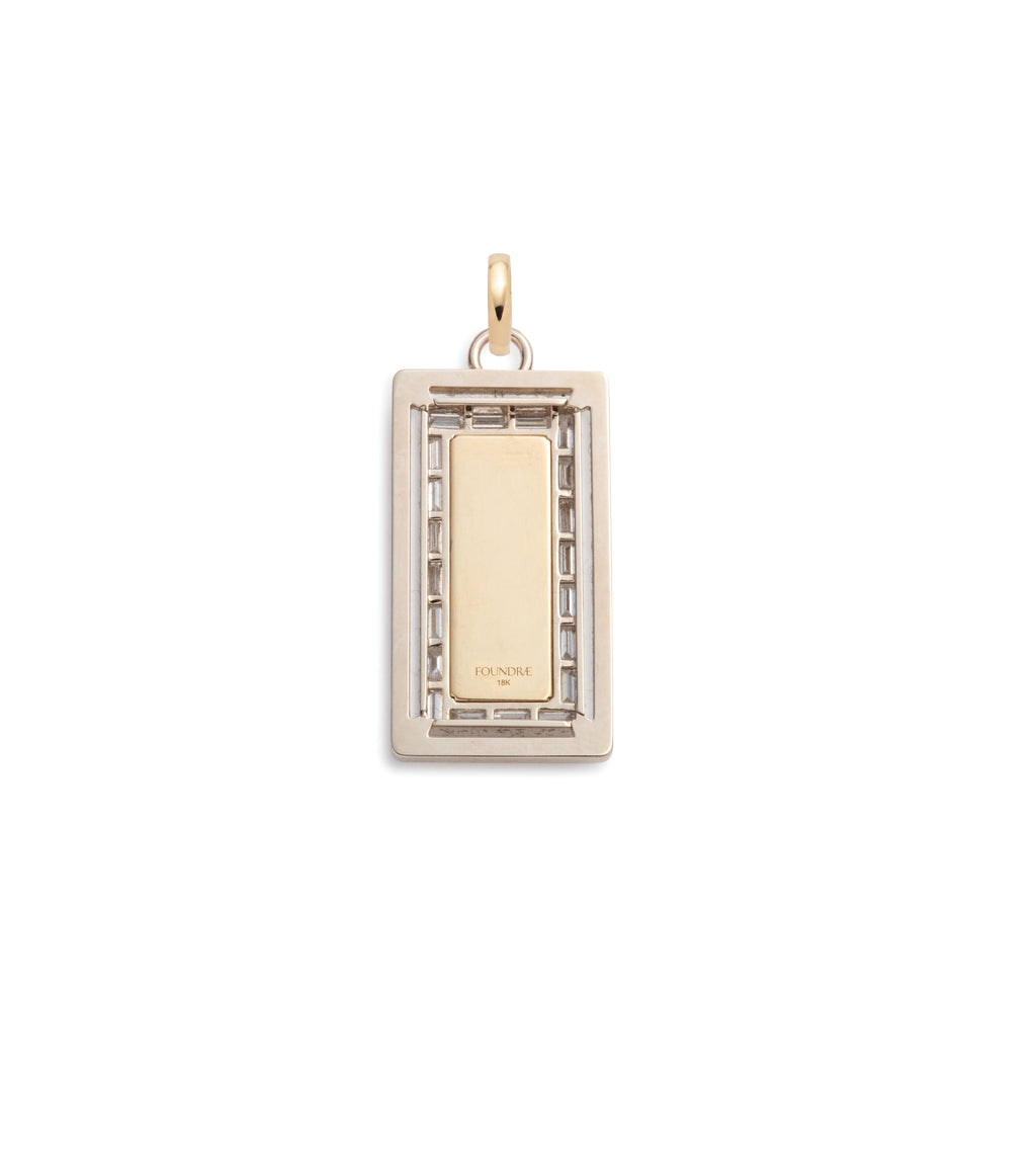 18K Yellow Gold Lovestruck : Medium Custom Diamond Pendant with Oval Pushgate – FoundRae