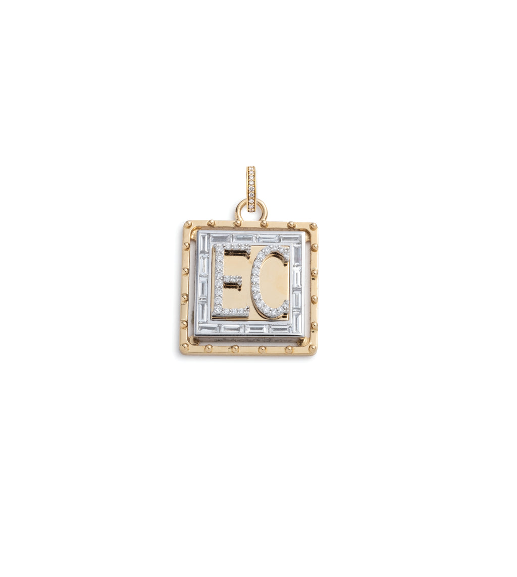 18K Yellow Gold Lovestruck : Custom Pierced Diamond Baby Pendant with Oval Pushgate – FoundRae