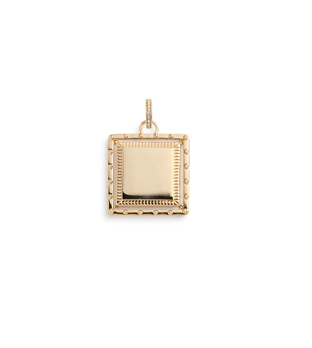 18K Yellow Gold Lovestruck : Engravable Baby Pendant with Oval Pushgate – FoundRae