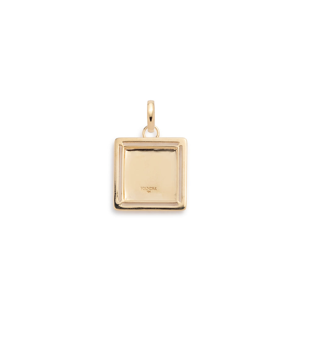 18K Yellow Gold Lovestruck : Engravable Baby Pendant with Oval Pushgate – FoundRae