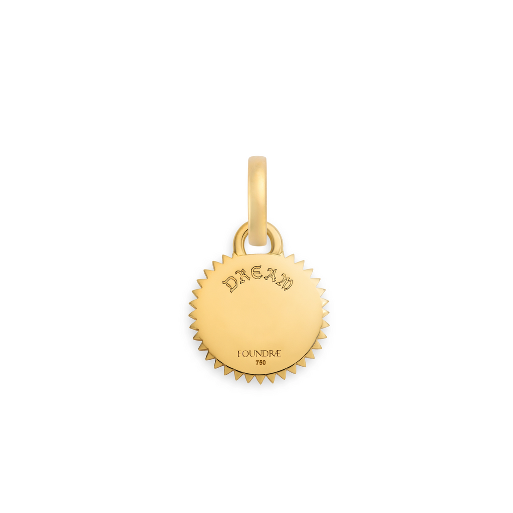 18K Yellow Gold Dream | Miniature Medallion | Diamonds, Yellow Gold – FoundRae view 5