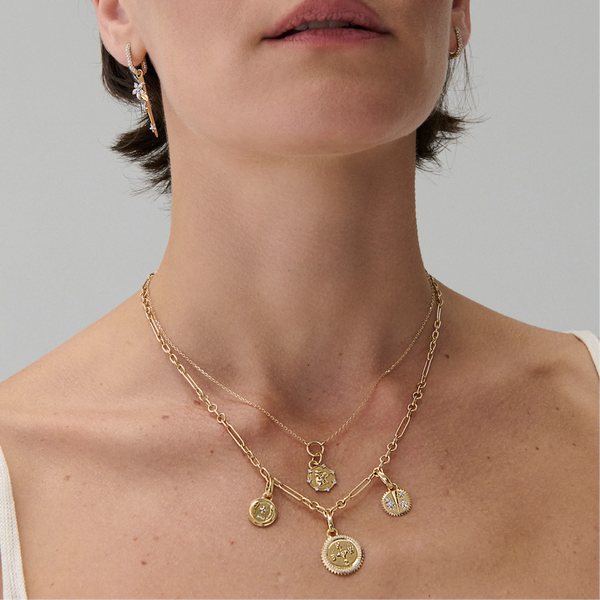 Internal Compass - Resilience | Ever Growing Love and Blossoms Small Mixed Clip Necklace | Diamonds, Mixed Gold