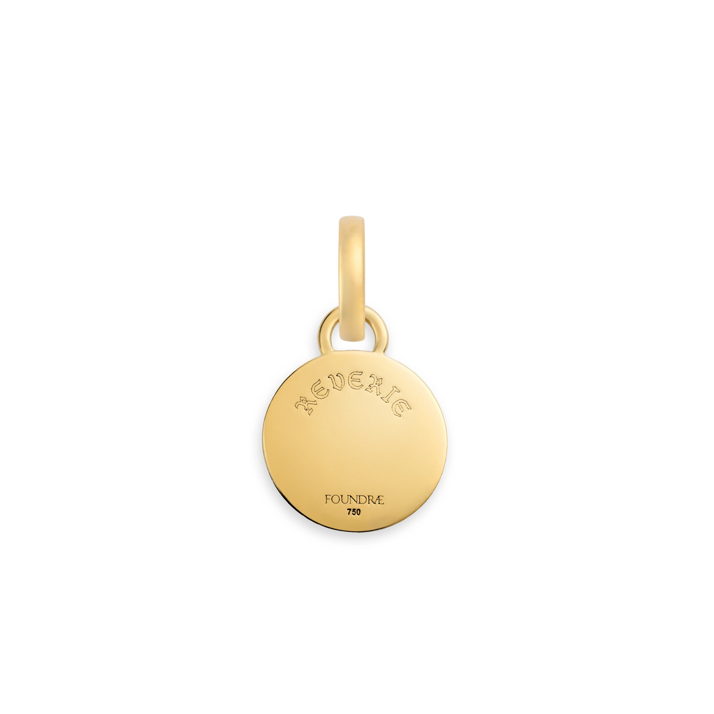 18K Yellow Gold Reverie | Butterfly Miniature Medallion | Diamond, Yellow Gold – FoundRae view 4