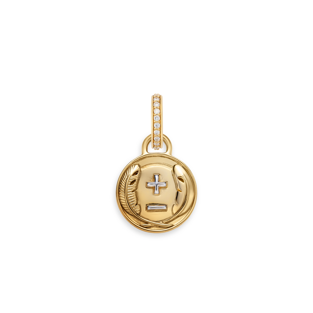 18K Yellow Gold Vivacity | Ever Growing Love Miniature Medallion | Yellow Gold – FoundRae view 3