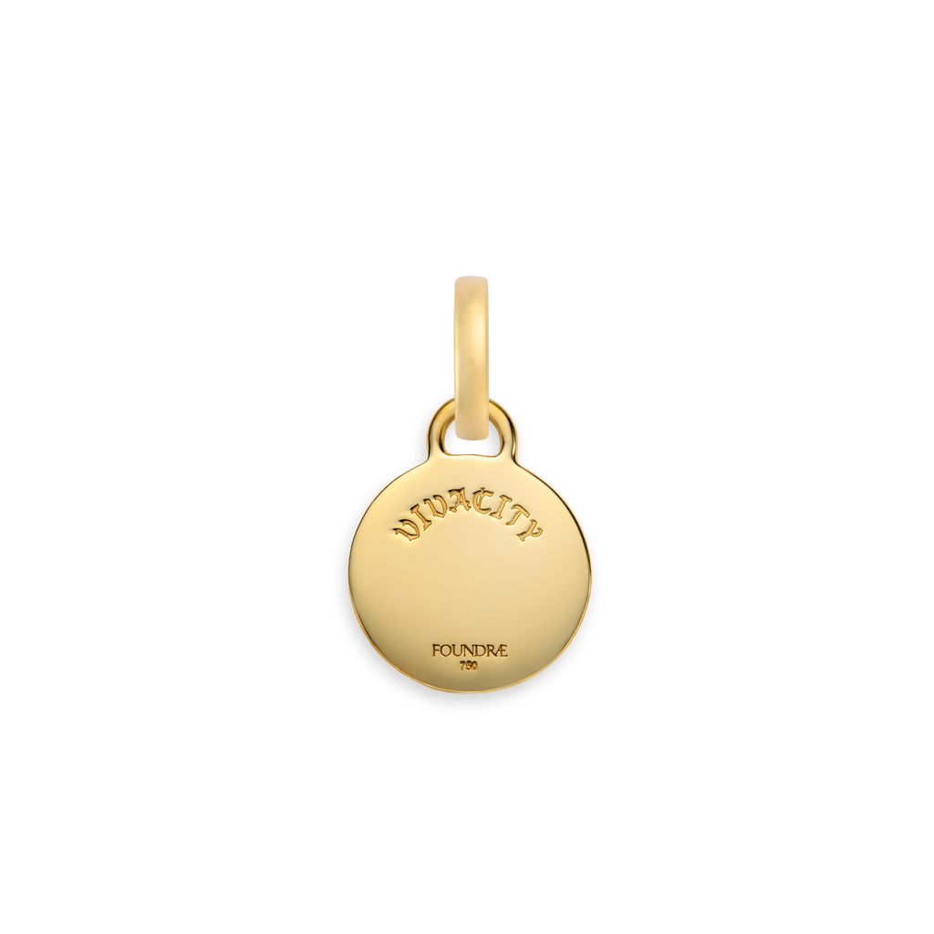 18K Yellow Gold Vivacity | Ever Growing Love Miniature Medallion | Yellow Gold – FoundRae view 4