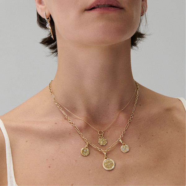 Vivacity | Ever Growing Love Miniature Medallion | Yellow Gold