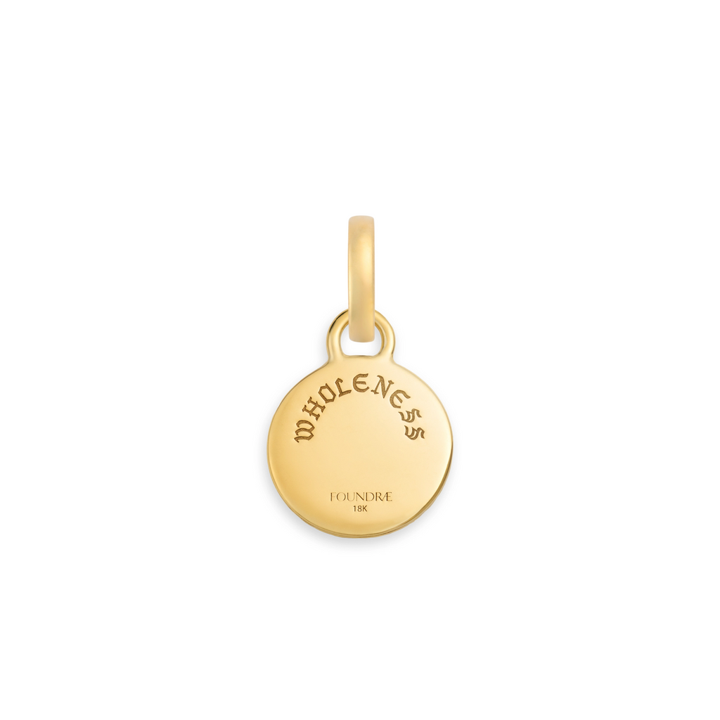 18K Yellow Gold Wholeness | Snake Miniature Medallion | Diamond, Yellow Gold – FoundRae view 5