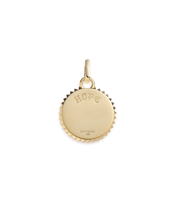 FoundRae x Sing for Hope | Pavé Sparrow Baby Medallion | Diamonds, Yellow Gold