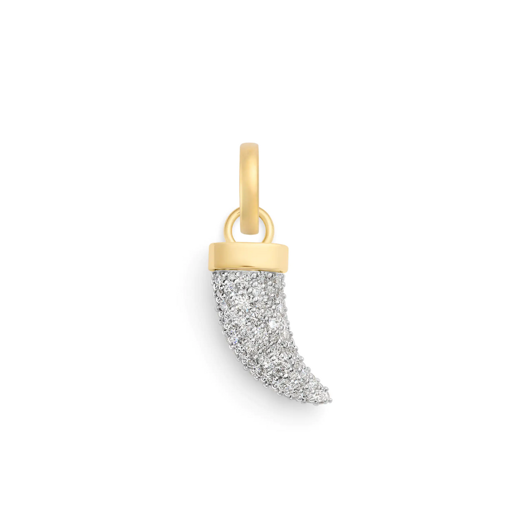 Protection | Snow Pavé La Loba Claw Pendant | Diamonds, 18K Mixed Gold view 1