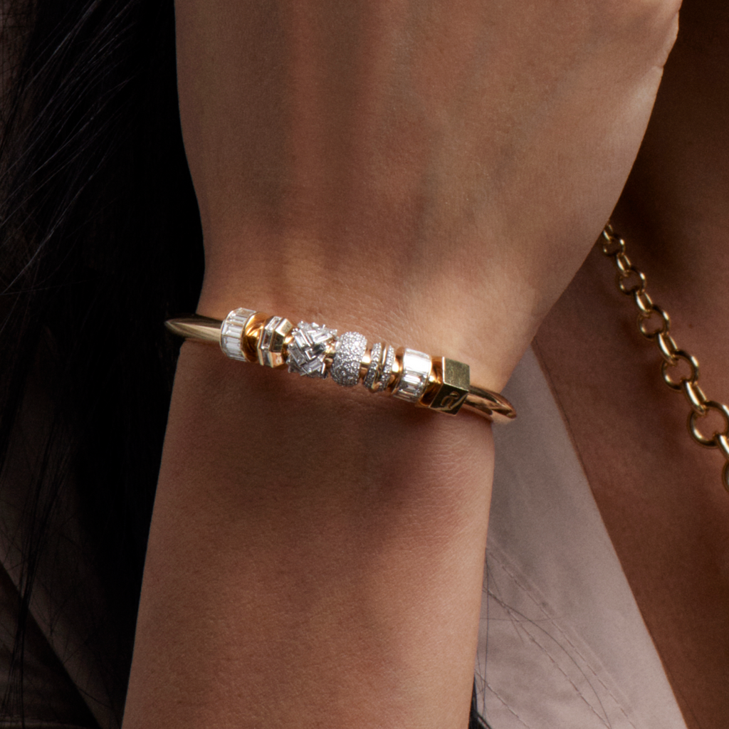 Orbit Pavé Diamond Heart Beat : in White Gold view 2