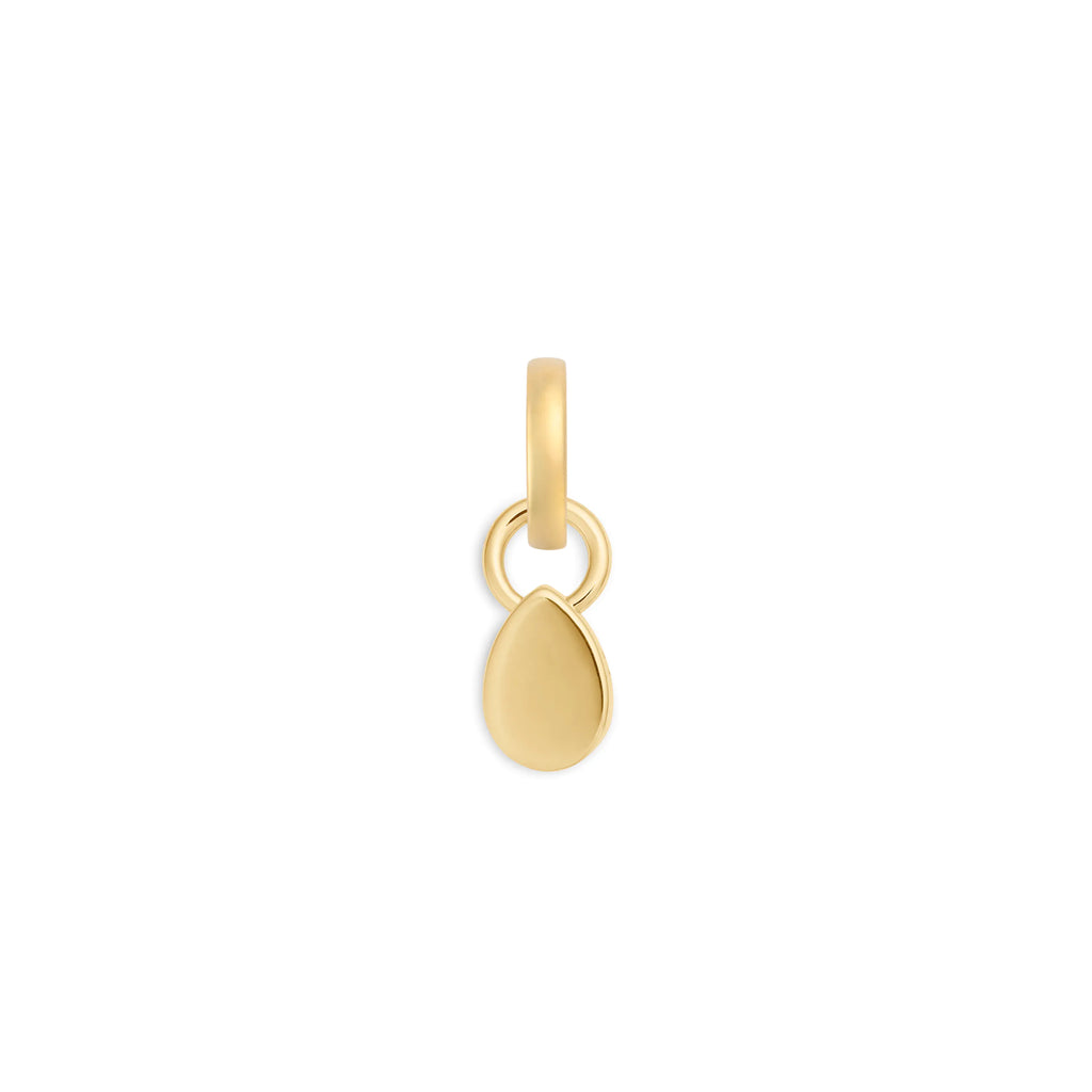 18K Yellow Gold True Love | Forever & Always a Pair Pear Pendant | Grey Moonstone, 18K Yellow Gold – FoundRae view 3