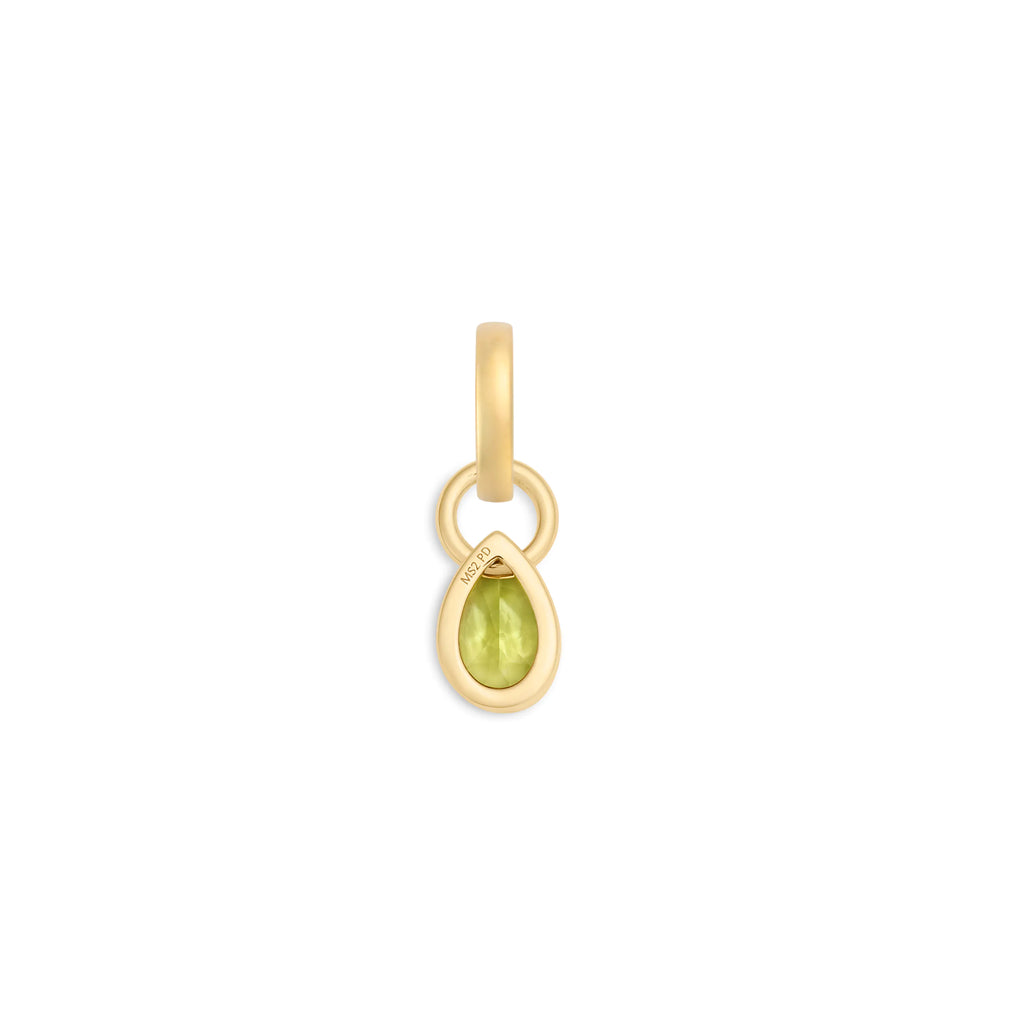 18K Yellow Gold True Love | Forever & Always a Pair Pear Pendant | Peridot, 18K Yellow Gold – FoundRae view 3