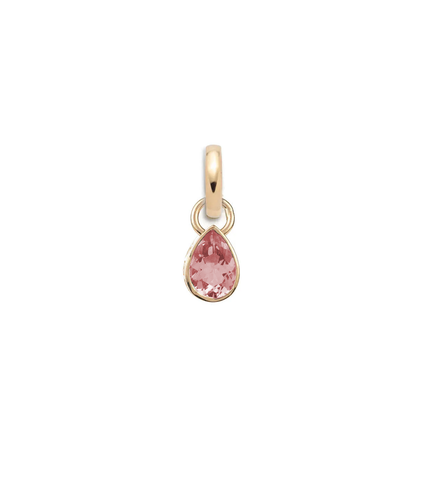 Forever & Always a Pair - Love : 0.6ct Pink Tourmaline Pear Pendant with Annex Link