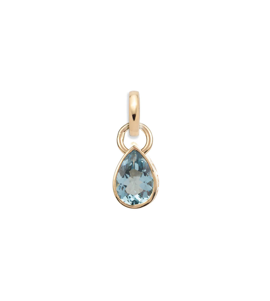 Forever & Always a Pair : 1.65ct Aquamarine Pear Pendant with Annex Link view 1