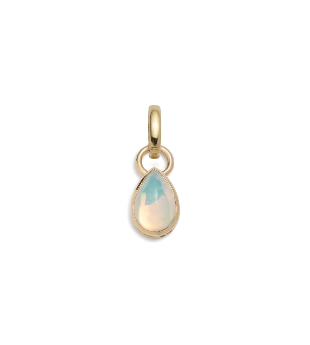 Forever & Always a Pair : 1.6ct Opal Pear Pendant with Oval Pushgate view 1