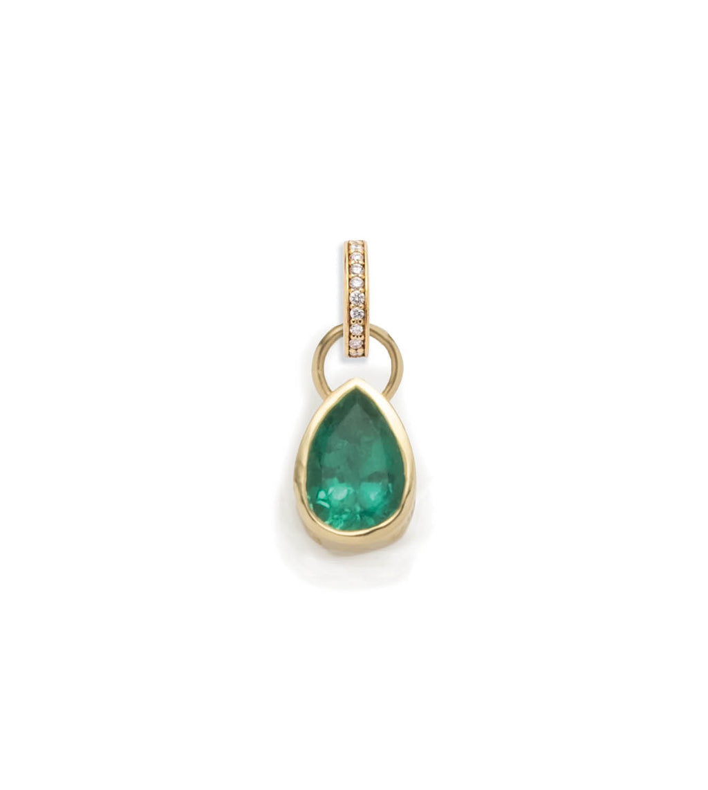 18K Yellow Gold Forever & Always a Pair - Love : 2ct Gemstone Pear Pendant with Oval Push Gate – FoundRae