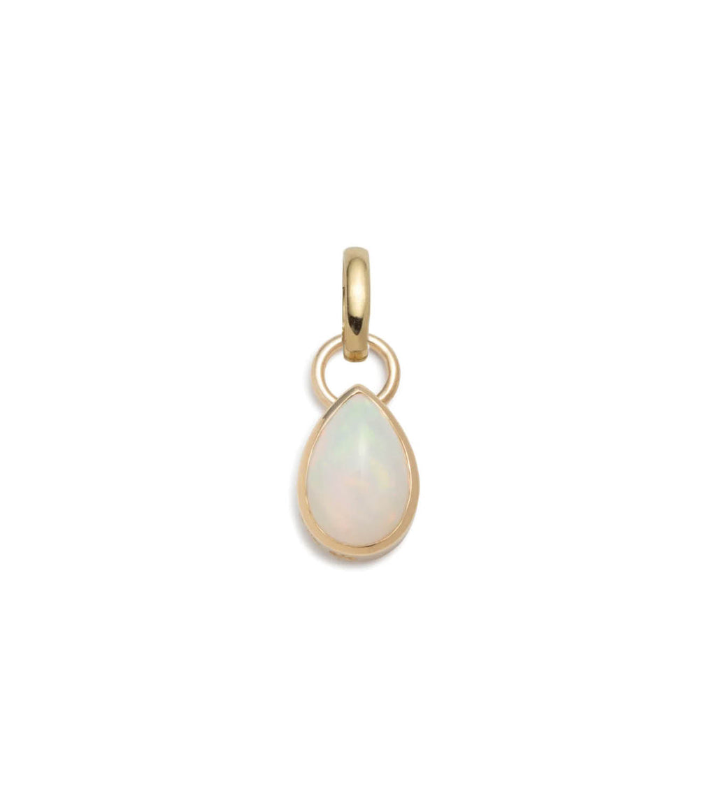 Forever & Always a Pair : 2.1ct Opal Pear Pendant with Oval Pushgate view 1