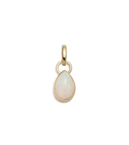 Forever & Always a Pair : 2.1ct Opal Pear Pendant with Oval Pushgate