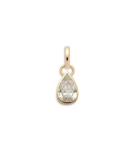 Forever & Always a Pair - Love : 2ct Diamond Pear Pendant with Oval Push Gate