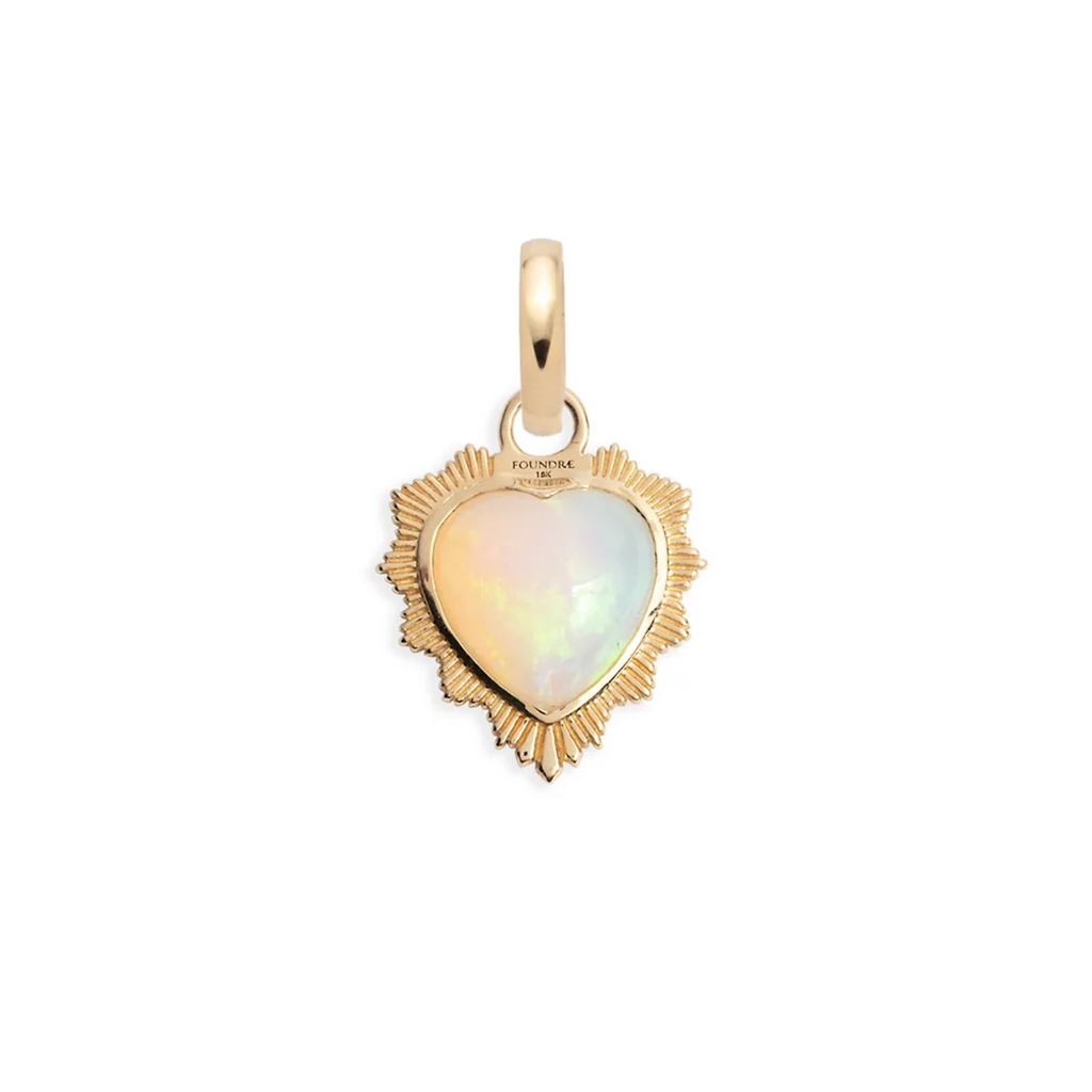 Gemstone Heart - Love : Opal with Annex Link view 1