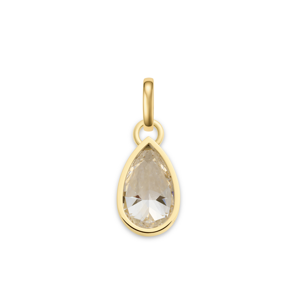18K Yellow Gold True Love | Forever & Always a Pair Pear Pendant 4.37ct | Diamond, 18K Yellow Gold – FoundRae view 3