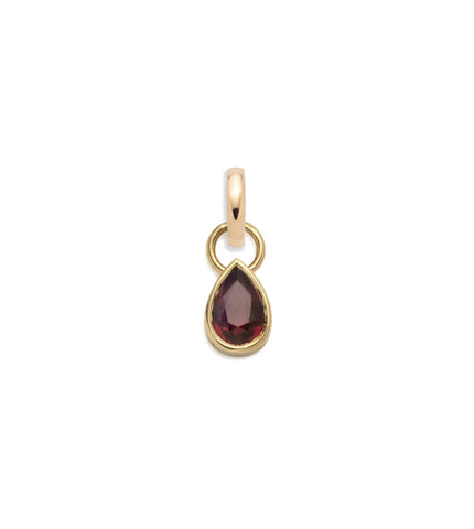 Forever & Always a Pair - Love : 1.25 ct Gemstone Pear Pendant with Oval Push Gate