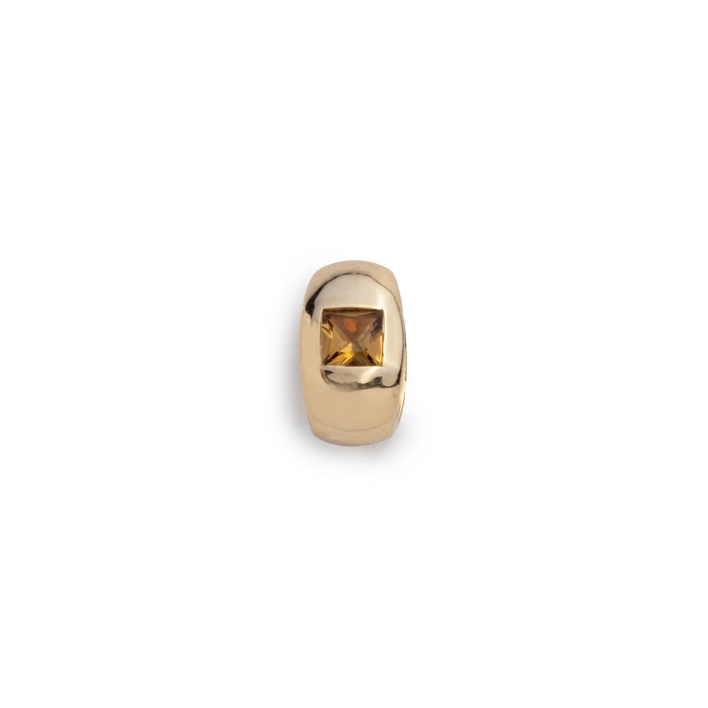Princess Cut Champagne Citrine - Love : Gemstone Heart Slide view 1