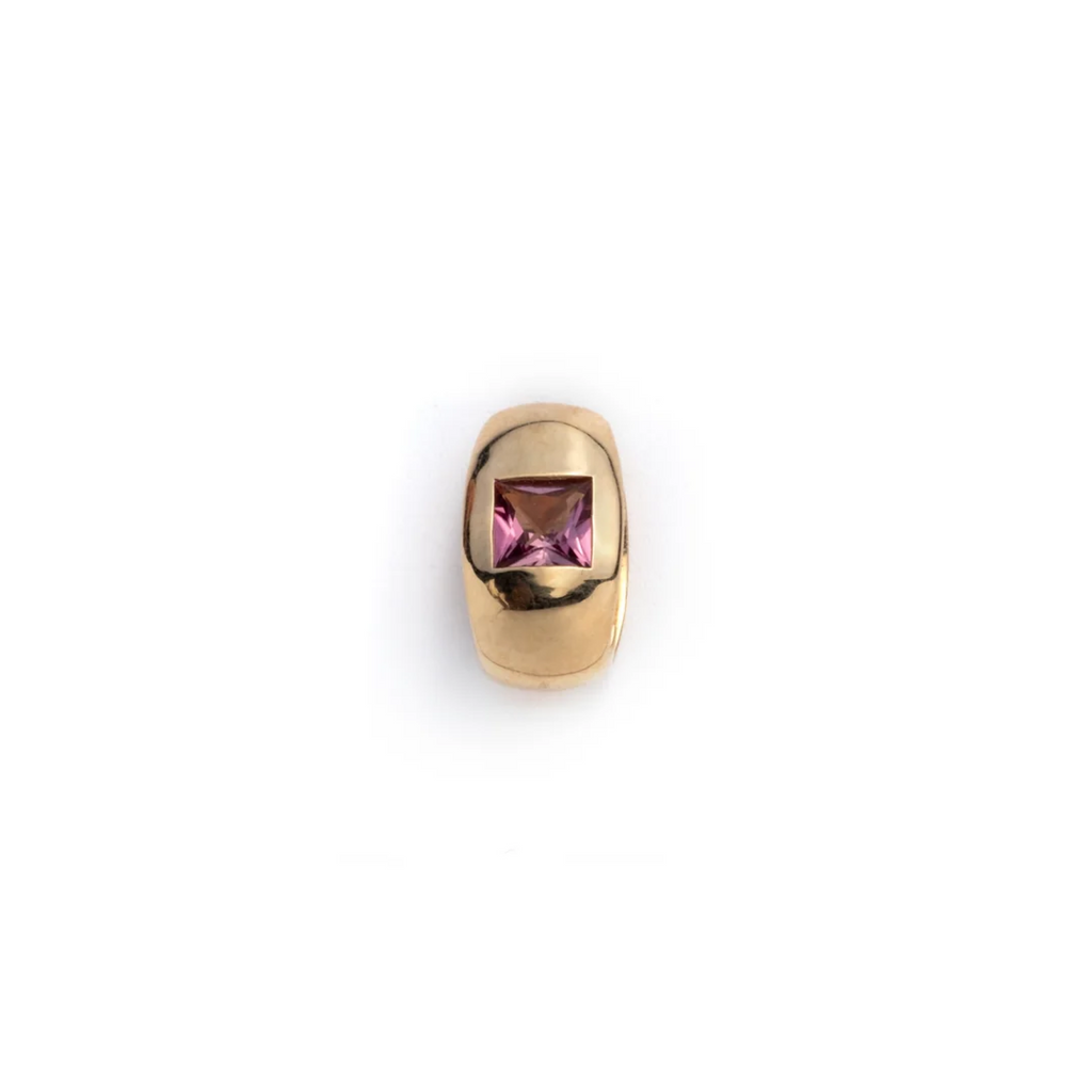 Princess Cut Pink Tourmaline - Love : Gemstone Heart Slide view 1