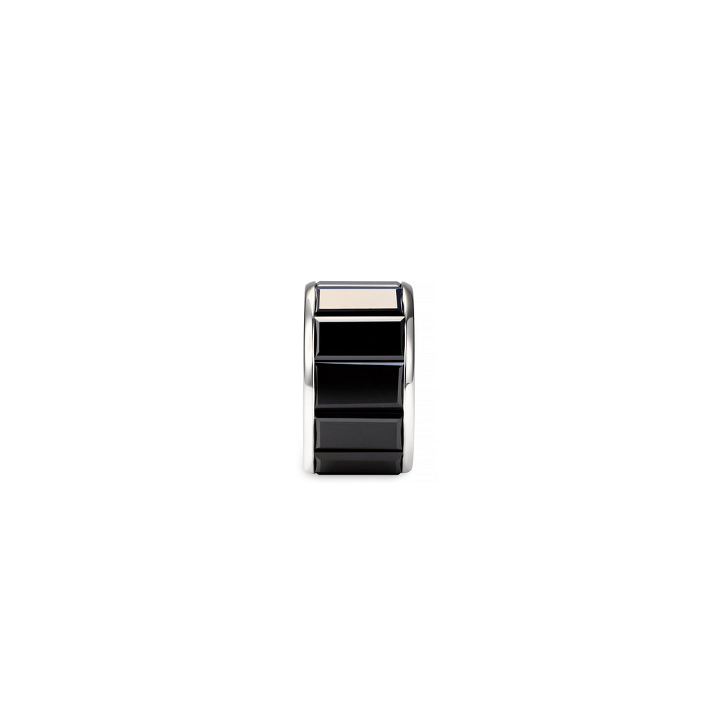 True Love | Baguette Heart Beat | Black Diamond, 18K White Gold view 2