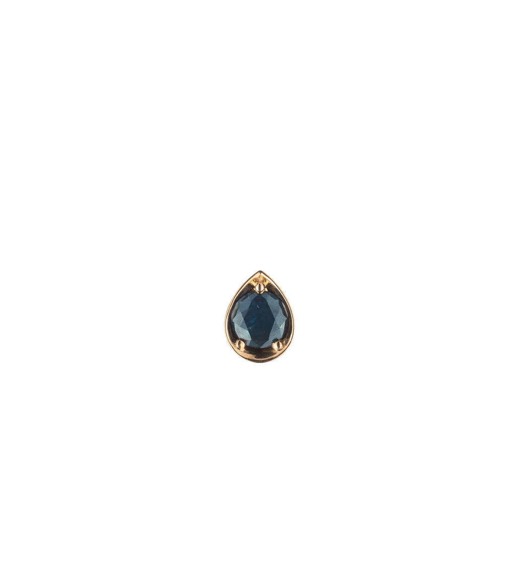 Forever & Always a Pair - Love : 0.5ct Teal Sapphire Gemstone Stud Earring view 1