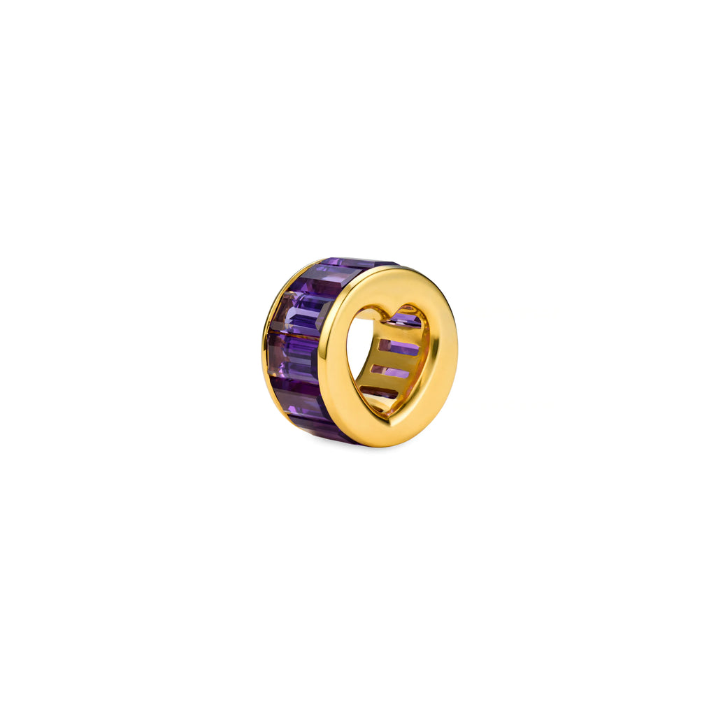 True Love | Baguette Heart Beat | Amethyst, 18K Yellow Gold view 1