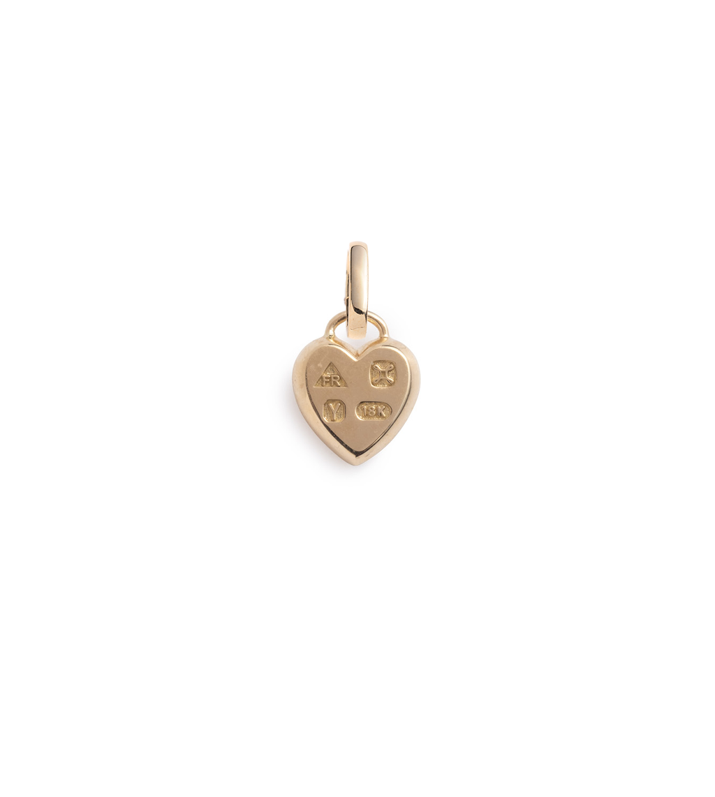 18K Yellow Gold True Love : Petite Heart Ingot with Oval Pushgate – FoundRae