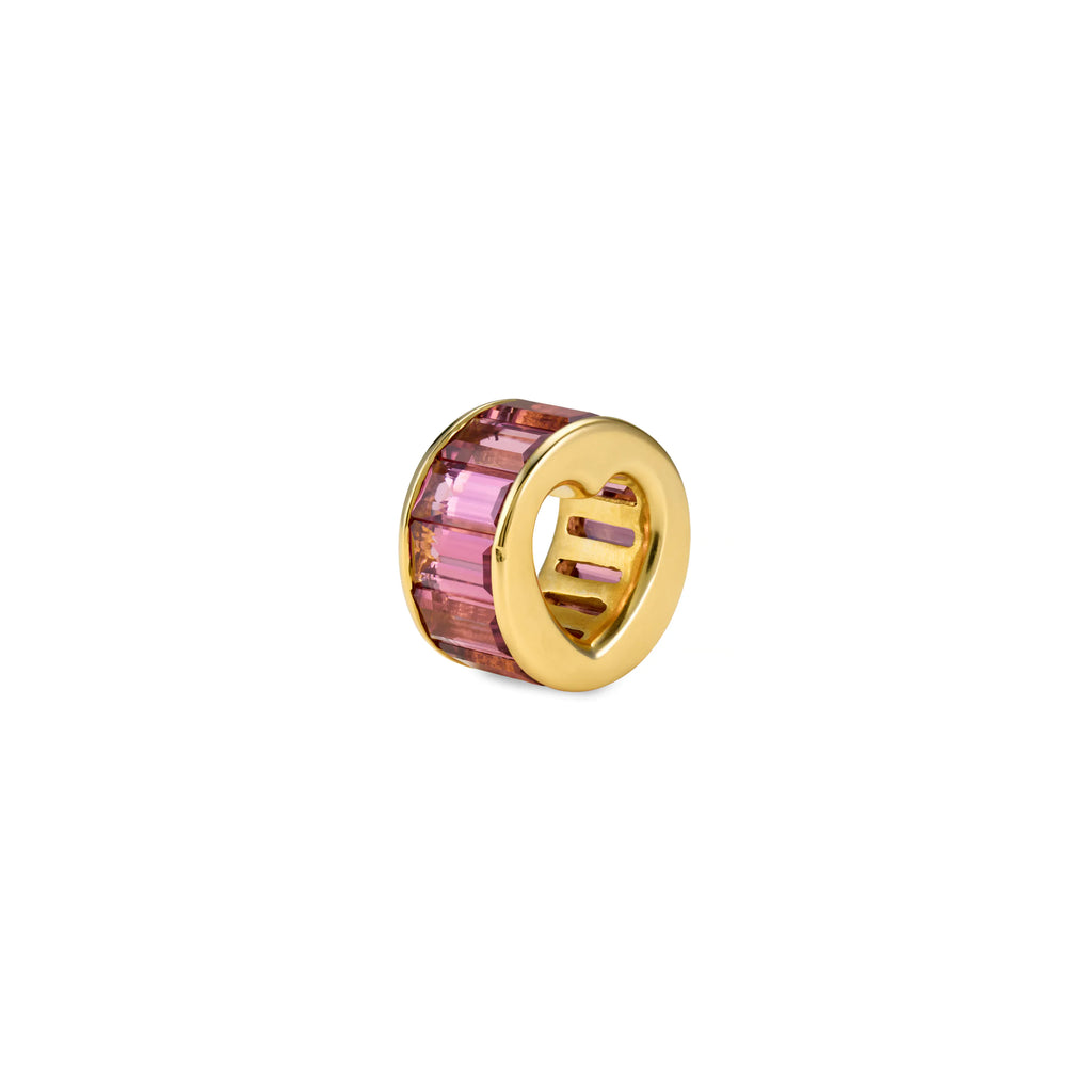 18K Yellow Gold True Love | Baguette Heart Beat | Pink Tourmaline, 18K Yellow Gold – FoundRae view 1