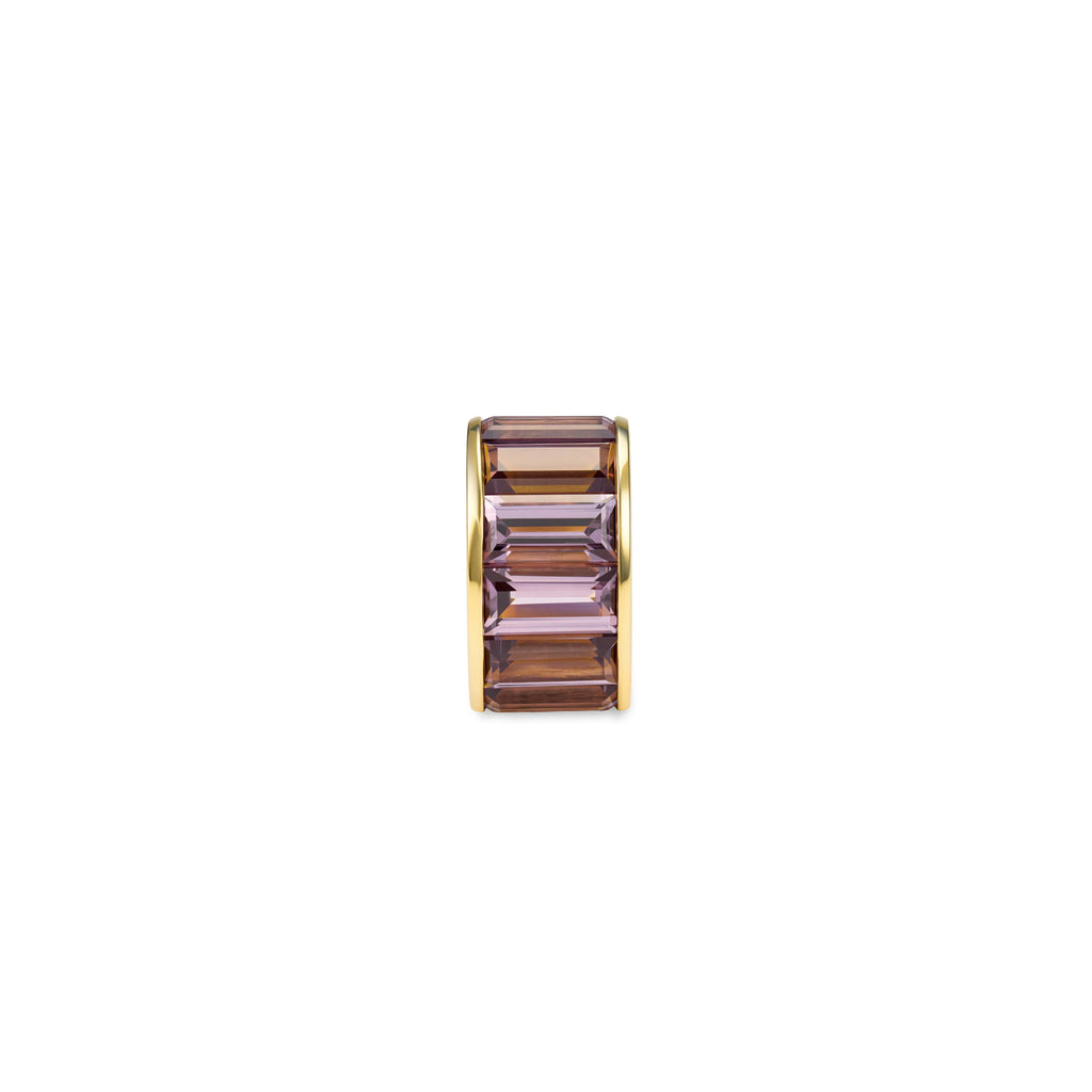 18K Yellow Gold True Love | Baguette Heart Beat | Violet Spinel, 18K Yellow Gold – FoundRae view 3