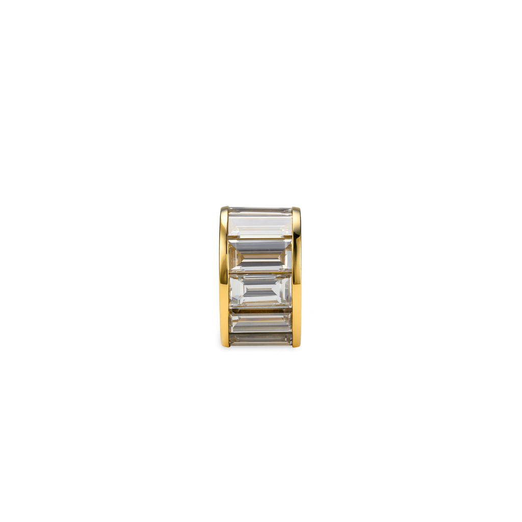 True Love | Baguette Heart Beat | Diamond, 18K Yellow Gold – FoundRae view 3