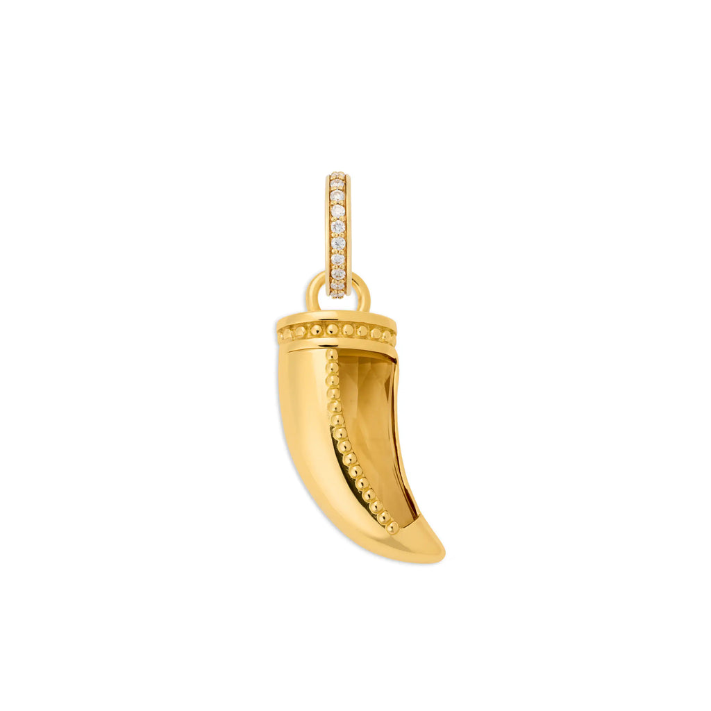 Protection | Gemstone La Loba Claw Pendant | Champagne Citrine, 18K Yellow Gold view 1
