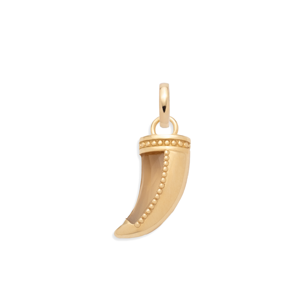 18K Yellow Gold La Loba Claw Champagne Citrine Gemstone Pendant : in Yellow Gold with an Annex Link – FoundRae view 5