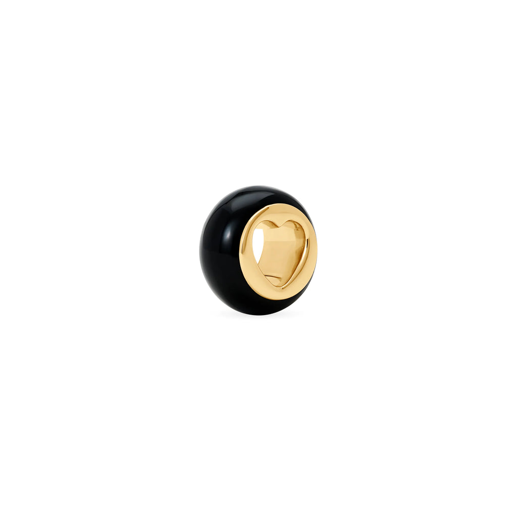True Love | Stone Heart Beat | Onyx, 18K Yellow Gold view 1