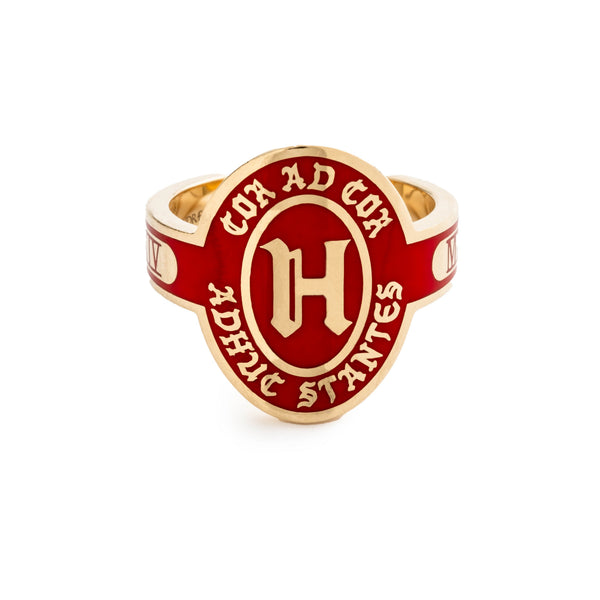 Personalized - True Love | Custom Cigar Band | Red Ceramic, Yellow Gold