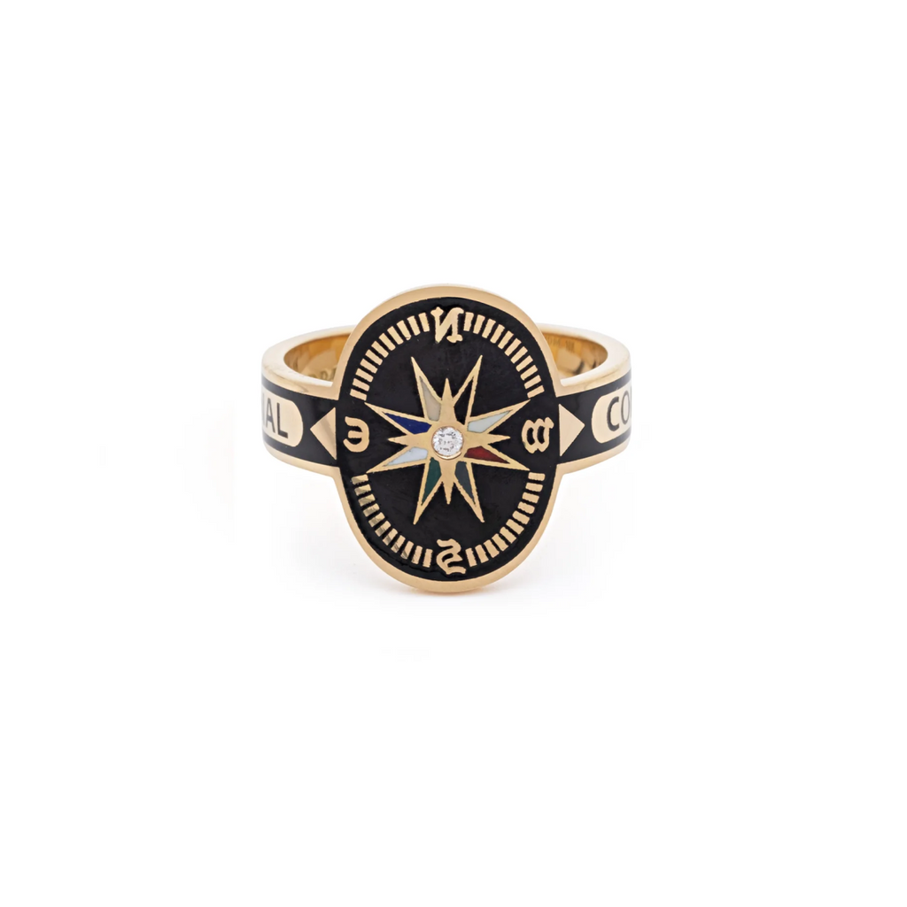 Black Internal Compass : Cigar Band view 1